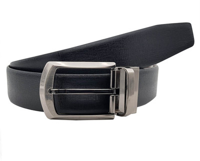 

Baluchi Men Formal Black Genuine Leather Reversible Belt