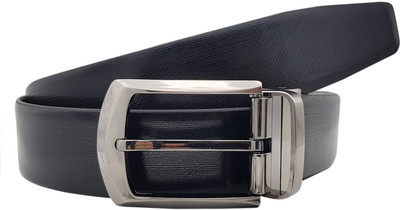 

Baluchi Men Formal Black Genuine Leather Reversible Belt