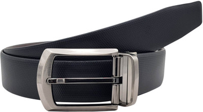 

Baluchi Men Formal Black Genuine Leather Reversible Belt