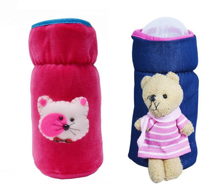 

Guru Kripa Baby Products ™ Presents Philips Avent Bottle Cover Plush Stretchable Baby Feeding Bottle Cover with Handle (Pink, (260ml To 330ml))(Pink