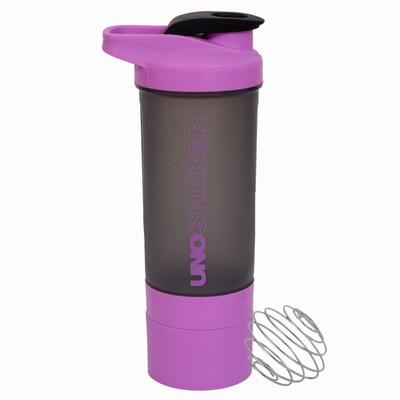 

Jaypee Plus Uno Gym Bottle 600 ml Shaker(Pack of 1, Pink), Multicolor