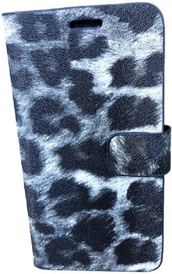 G-case Flip Cover for For Intex Aqua Lions 4G(Black & white, Grip Case, Artificial Leather) Flipkart
