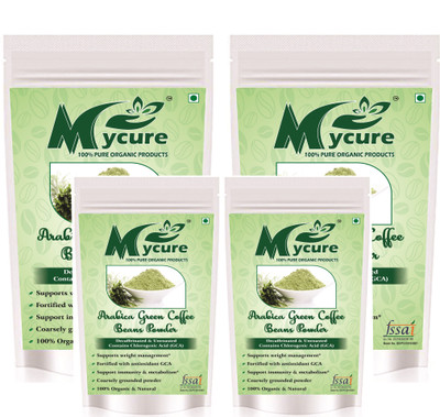 

MyCure Green Coffee Beans Powder Instant Coffee 1000 g(Pack of 4)