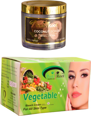 

Pink Root Vegetable Bleach 250gm and Shea Butter Skin Cream 100gm(Set of 2)