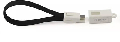 

TecMac 2 in 1 Keychain & TPE Charge & Data Sync Type-C USB Cable(Black)