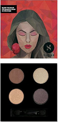 Sugar Blend The Rules Eyeshadow Quad 5 g(Shade No.- 01 Stronger)