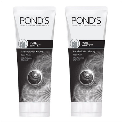

Ponds Pure White Deep Cleansing Face Wash 100g with Activated Charcoal Face Wash(200 g)