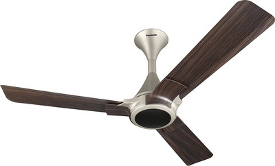 

Panasonic 12XAA SIlver Walnut Brown/Gold 3 Blade Ceiling Fan(Walnut Brown Gold, Pack of 1)