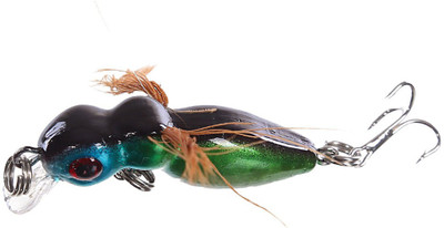 

Magideal Crankbait Bait Bee Body Bass Lures Fishing Tackle Treble Hooks Fishing Tackle Treble Hooks Fish Decoy Fishing Lure(Pack of 1 Size 4)