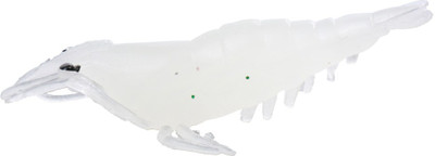 Magideal Soft Prawn Shrimp Lure Baits Simulation Fishing Lure Glow in the Dark Fishing Lure Glow in the Dark Fish Decoy Fishing Lure(Pack of 10 Size 6)