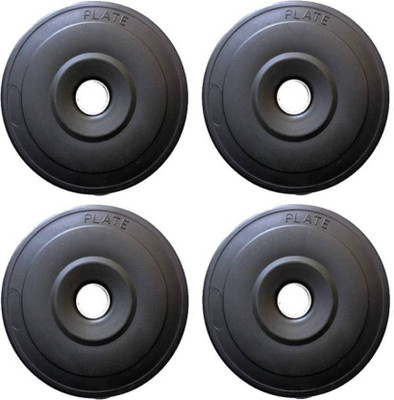 

Monika Sports 2.5 kg x 4 = 10 kg pvc for home & gym Black Weight Plate(10 kg)