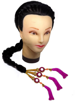 

Prime Punjabi Hair Parandi Choti For Women And Girls Braid Extension(Black)