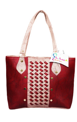 

Shokeen Collection Hand-held Bag(Maroon)
