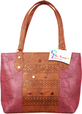 

Shokeen Collection Hand-held Bag(Maroon)