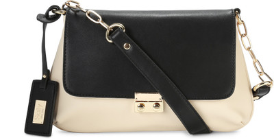 

Allen Solly Sling Bag(Black, Beige), Beige;black