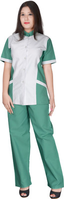 

YAYA YA7402C Shirt Hospital Scrub(GREEN/WHITE S)