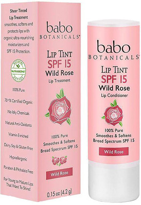 

Babo Botanicals SPF 15 Lip Tint Conditioner - Wild Rose Wild Rose(Pack of: 1, 17 g)