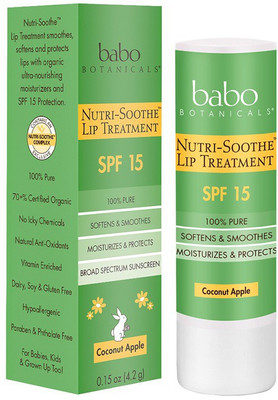 

Babo Botanicals SPF 15 Nutri-Soothe Lip Treatment - Coconut Apple, 4.2 g Coconut Apple(Pack of: 1, 4.2 g)