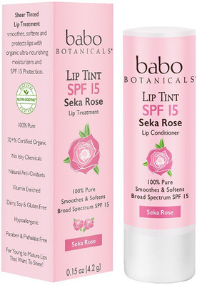 

Babo Botanicals SPF 15 Lip Tint Conditioner - Seka Rose Seka Rose(Pack of: 1, 4.2 g)