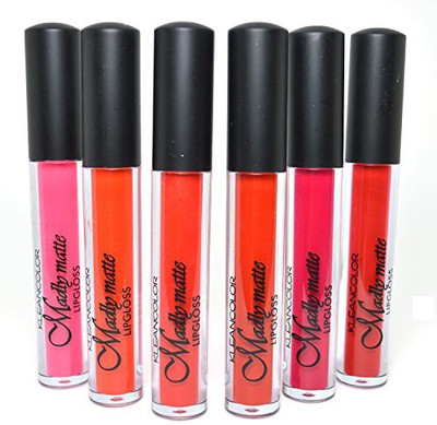 

L.A. Girl Kleancolor Full Shades Madly Matte Lip Gloss Highly Pigment Liquid Lg Free Earring(Multicolor)