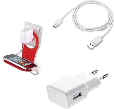 DAKRON Wall Charger Accessory Combo for ZTE Axon M(White)