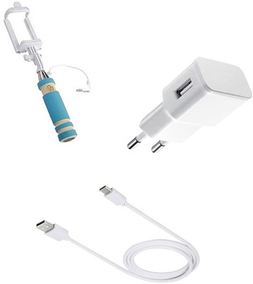 DAKRON Wall Charger Accessory Combo for Sony Xperia XZs(White)
