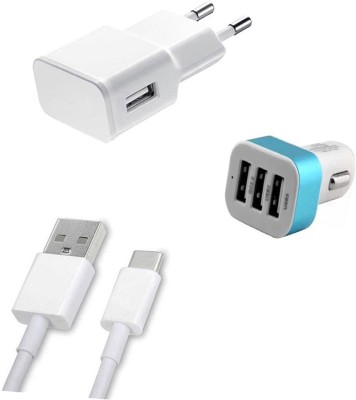 DAKRON Wall Charger Accessory Combo for LeEco Le 2 Pro(White)