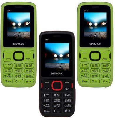 

Mymax M41 Combo of Three Mobiles(Green&Black$$Black&Red$$Green&Black)