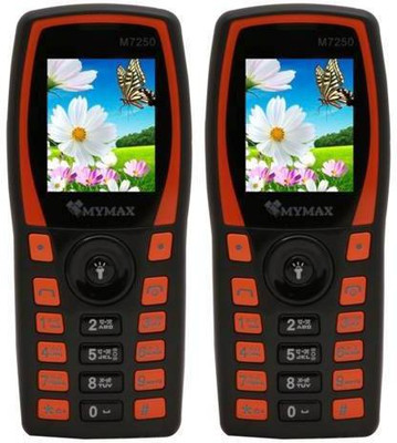 

Mymax M7250 Combo of Two Mobiles(Black&Orange$$Black&Orange)