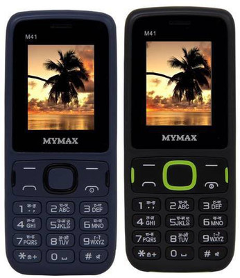 

Mymax M41 Combo of Two Mobiles(Blue&Black$$Black&Green)