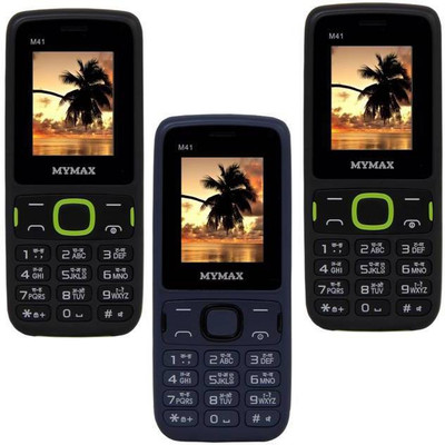 

Mymax M41 Combo of Three Mobiles(Black&Green$$Blue&Black$$Black&Green)