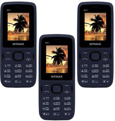 

Mymax M41 Combo of Three Mobiles(Blue&Black$$Blue&Black$$Blue&Black)