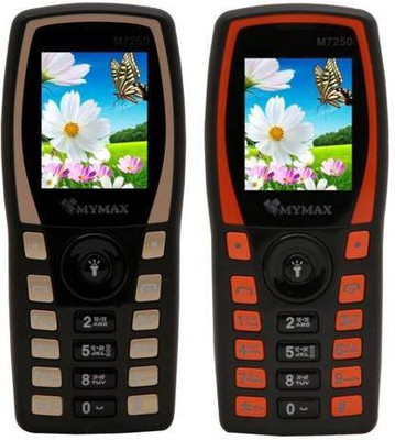 

Mymax M7250 Combo of Two Mobiles(Black&Gold$$Black&Orange)