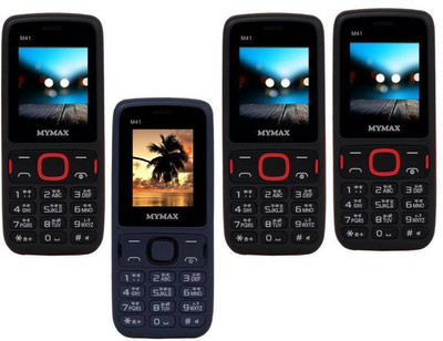 

Mymax M41 Combo of Four Mobiles(Black&Red$$Blue&Black$$Black&Red$$Black&Red)