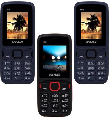 

Mymax M41 Combo of Three Mobiles(Blue&Black$$Black&Red$$Blue&Black)