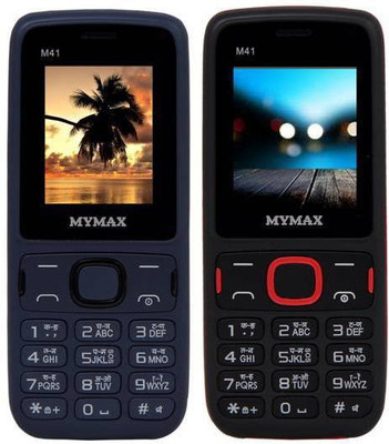 

Mymax M41 Combo of Two Mobiles(Blue&Black$$Black&Red)
