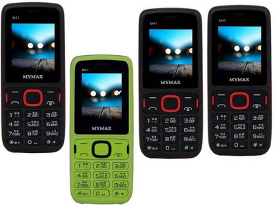 

Mymax M41 Combo of Four Mobiles(Black&Red$$Green&Black$$Black&Red$$Black&Red)