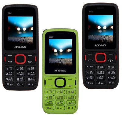 

Mymax M41 Combo of Three Mobiles(Black&Red$$Green&Black$$Black&Red)