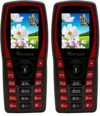 

Mymax M7250 Combo of Two Mobiles(Black&Red$$Black&Red)