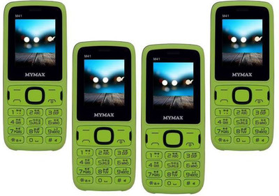 Mymax M41 Combo of Four Mobiles(Green&Black$$Green&Black$$Green&Black$$Green&Black)