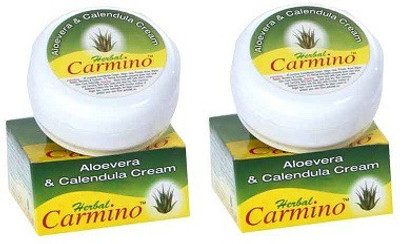 CARMINO Aloevera & Calendula Cream 100 g each [Pack of 2] [100gX2 , 200g](200 g)