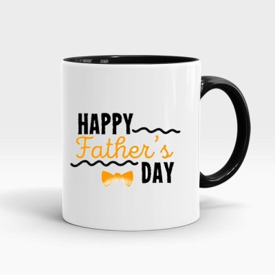 MUGKIN Happy Fathers day / Happy birthday -papa/dad/father/grandpa/grandfather 157 Ceramic Coffee Mug(350 ml)