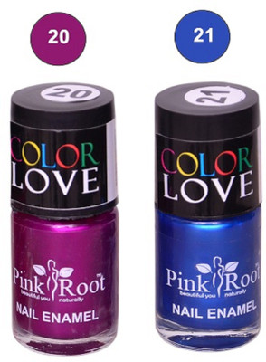 

Pink Root Nail Polish No. 20,21 Multicolor(Pack of 2)
