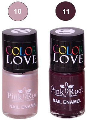 

Pink Root Nail Polish No. 10,11 Multicolor(Pack of 2)