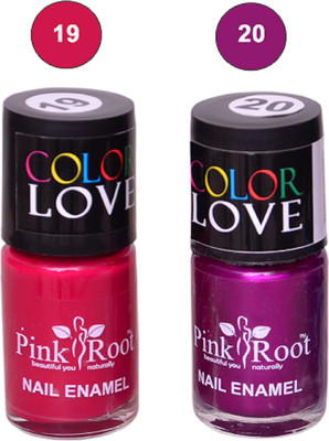 

Pink Root Nail Polish No. 19,20 Multicolor(Pack of 2)