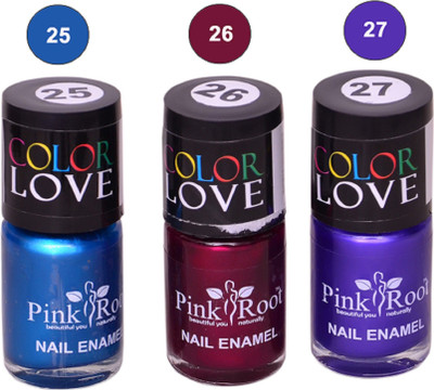 

Pink Root Nail Polish No. 25,26,27 Multicolor(Pack of 3)