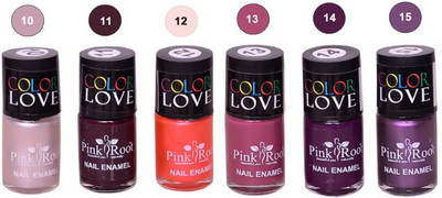 

Pink Root Nail Polish No. 10,11,12,13,14,15 Multicolor(Pack of 6)