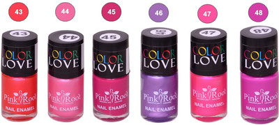 

Pink Root Nail Polish No. 43,44,45,46,47,48 Multicolor(Pack of 6)