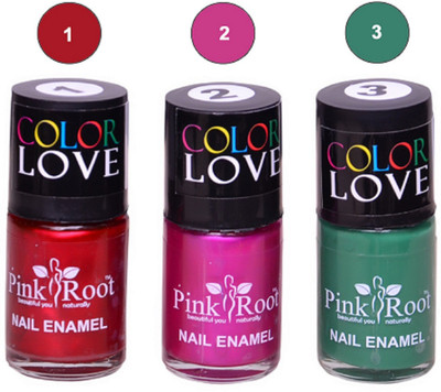 

Pink Root Nail Polish No. 1,2,3 Multicolor(Pack of 3)