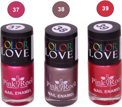 

Pink Root Nail Polish No. 37,38,39 Multicolor(Pack of 3)